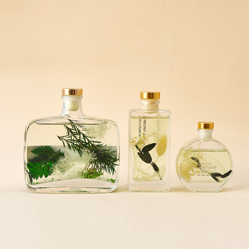 High Quality Transparent Glass Bottle Essential Oil Eternal Flower Fragrance Indoor Decor No Fire Aromatherapy