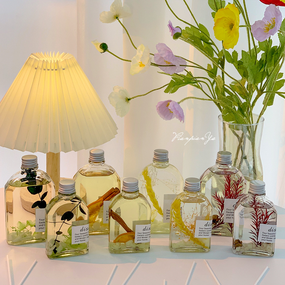 Aikun Ceremony Luminous Aromatherapy Without Fire Eternal Flower Fragrance Home Indoor Perfume Fresh Air Creative Decoration