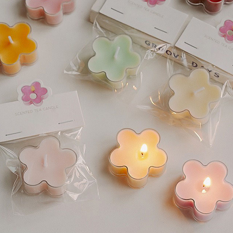 Aikun New Design Natural Soybean Oil Extraction Gift Set For Home Romantic Small Flower Aromatherapy Candles