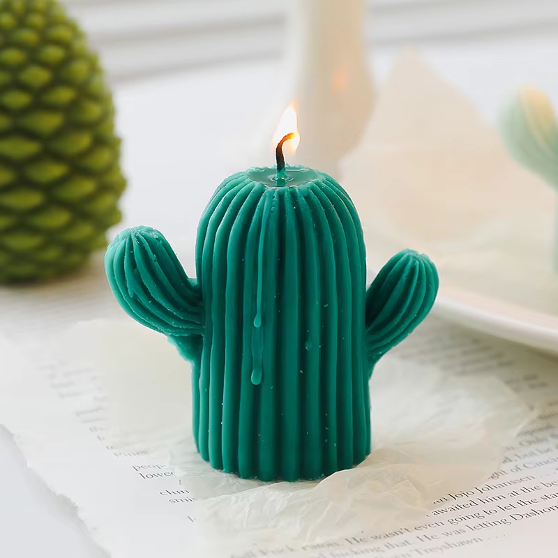 Cactus Scented Paraffin Candles Smell Good Wedding Birthday Party Gift Photo Props Decorative Scented Candles