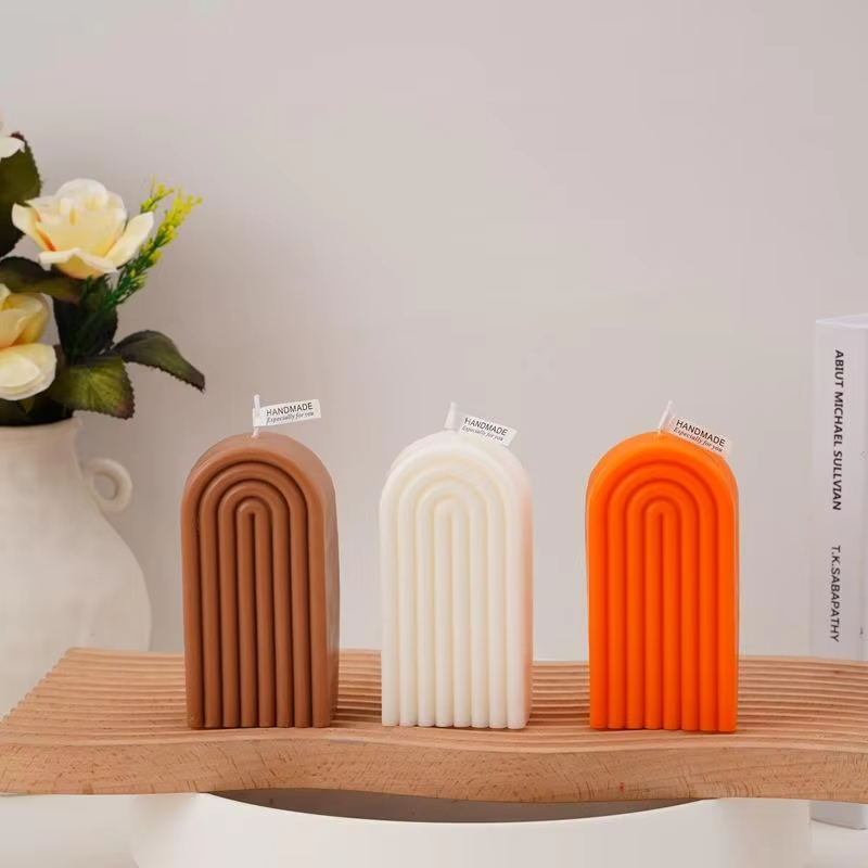 Rainbow Arch Handmade Craft Aromatherapy Candle Home Decorative Scented Soy Wax Candles
