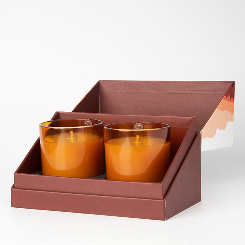Aikun Customized Handmade Aromatic Candles New Fashionable Luxurious Soy Wax Fragrance Candle Set Glass Jar