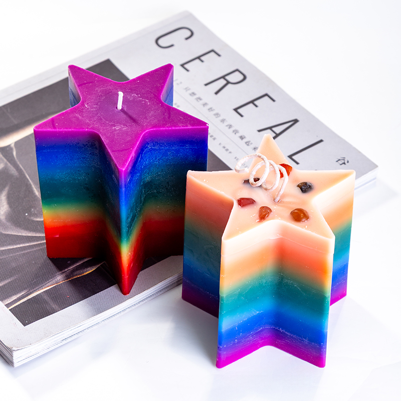 Aikun Colorful Pentagram Unique Artistic High Quality Indoor Decor Custom Made Wholesaler Scented Candles