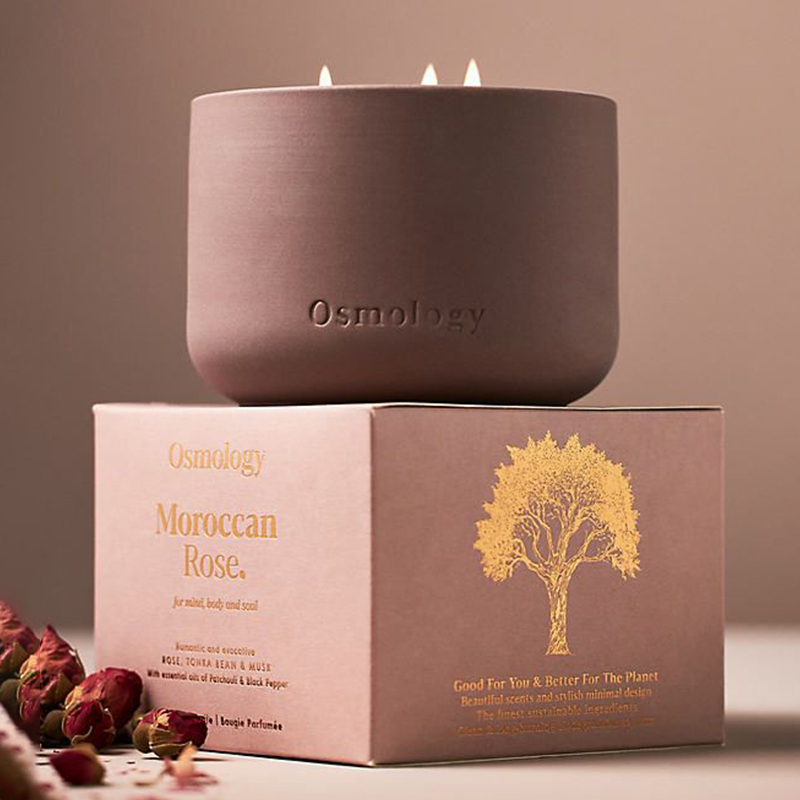AIKUN Luxurious Natural Soy Wax Air Purifying Handmade Ceramic Jar Large Size Reusable Relaxing Fragrance Aroma Candle