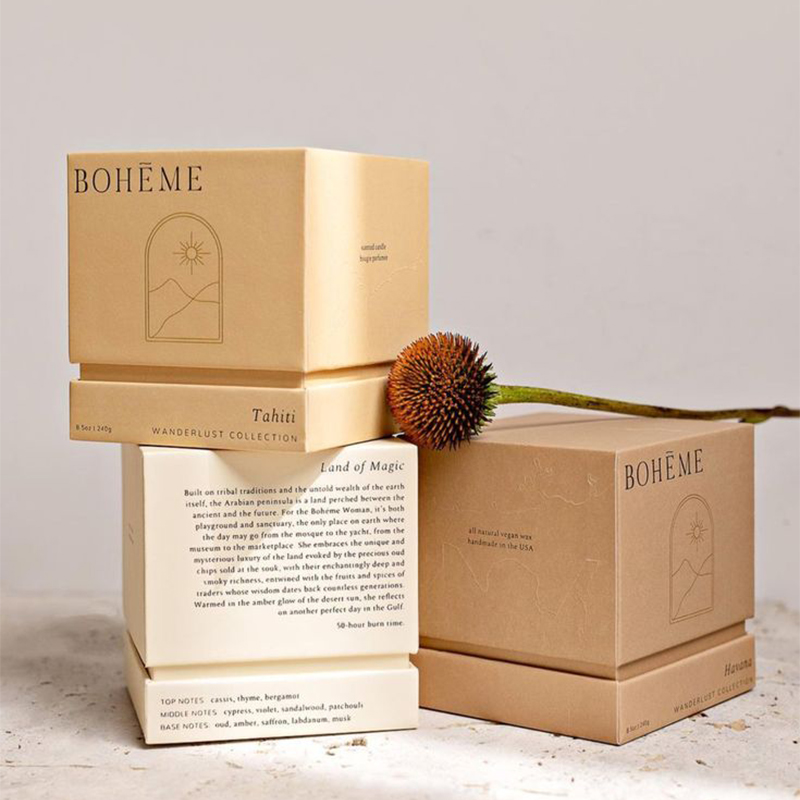 AIKUN Luxury Reusable Pure Soy Wax Long-Lasting Fragrance Aroma Candle Gift Box for Room Freshening
