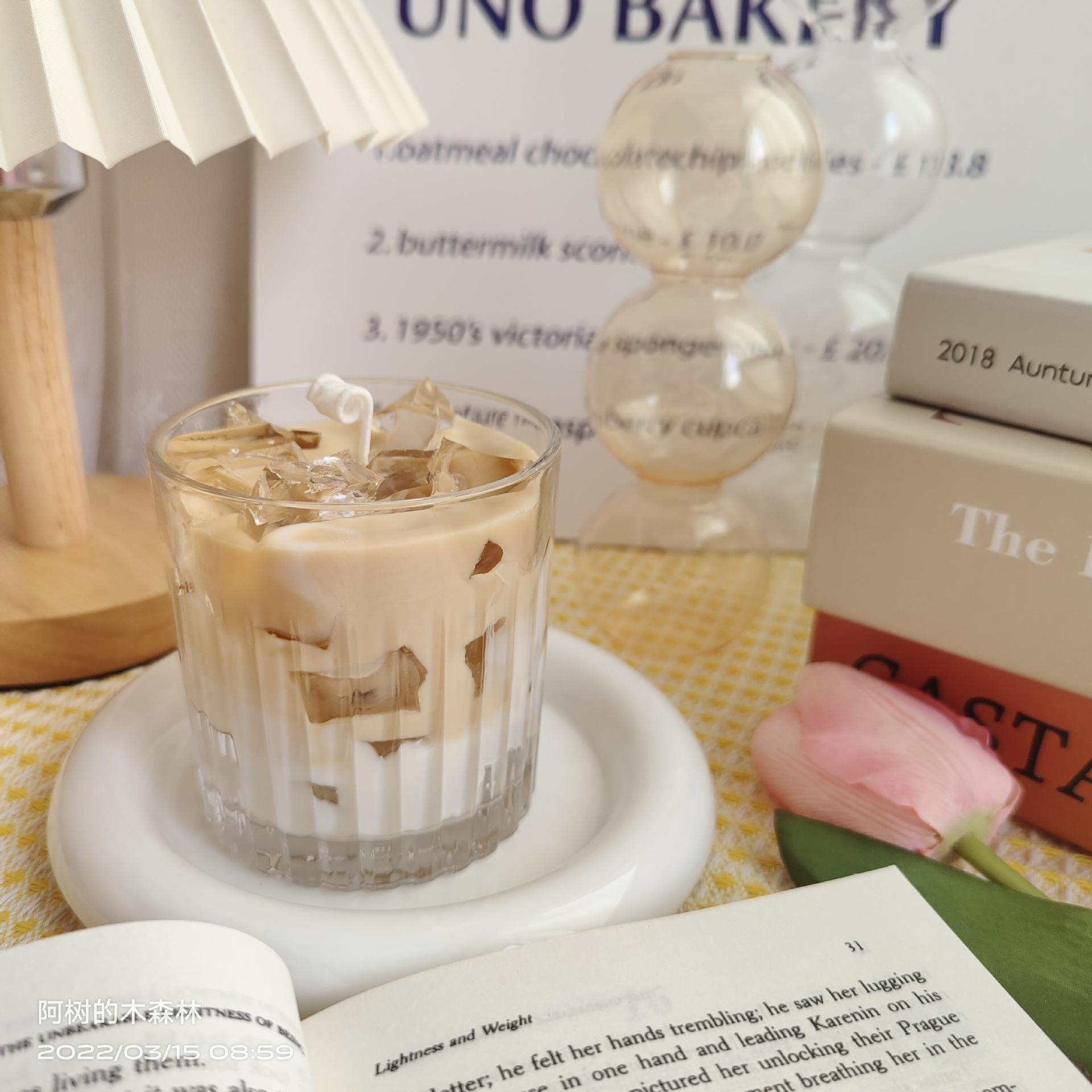 Cappuccino Iced Latte Coffee Cup Handheld Birthday Gift Bedroom Ornament Gel Scented Candles