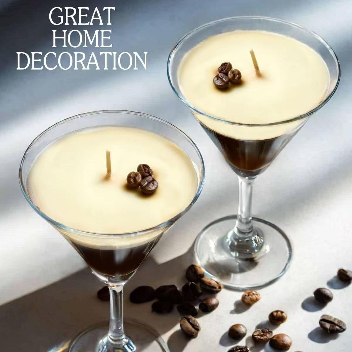 Advanced Ice American Coffee Aroma Glass Wax Festival Atmosphere Ornaments Jelly Scented Candles