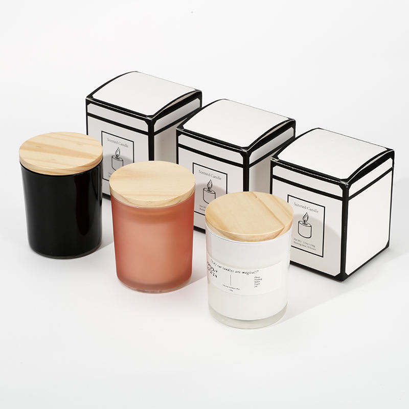 AIKUN Romantic Home Decor Soy Wax Scented Candles Customizable Fragrance Labels White Glass Christmas Thanksgiving Easter