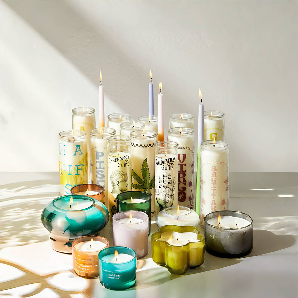AIKUN Durable Reusable Air Purifying Columnar Candles Wish-Making Design in Vibrant Colors for Furniture Decor