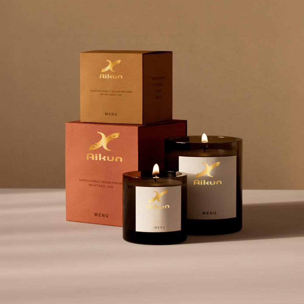 AIKUN Luxurious Decor Gift Giving Elegant Minimalist Glass Candles Fragrance for Home