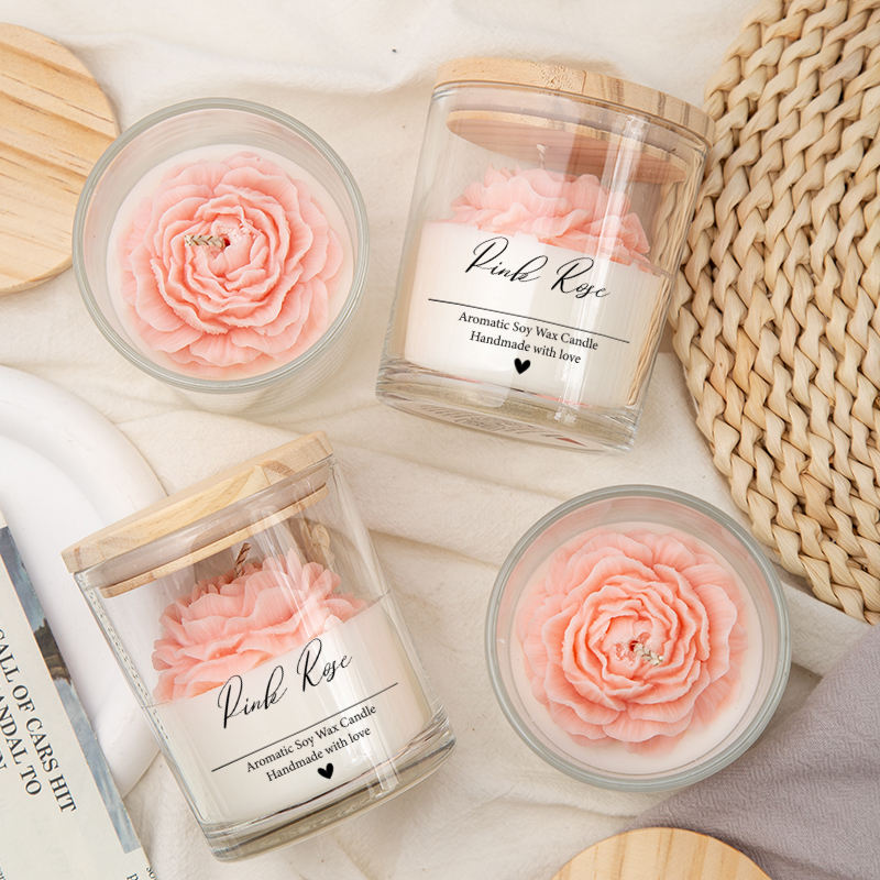 AIKUN New Hot Round Bottom Glass Candle Vessel Custom Logo Spray Color Luxury Glass Candle With Lid