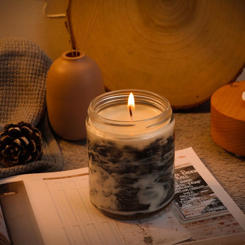 AIKUN Manufacturer Customized Handmade Niche High-End Souvenirs Aromatherapy Candle Soy Wax Scented Candle With Lid