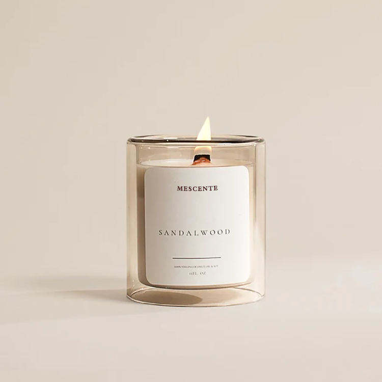 AIKUN Organic Soy Wax Scent Custom Fragrance Candle for Home Decoration Spa Bedroom Wedding Party