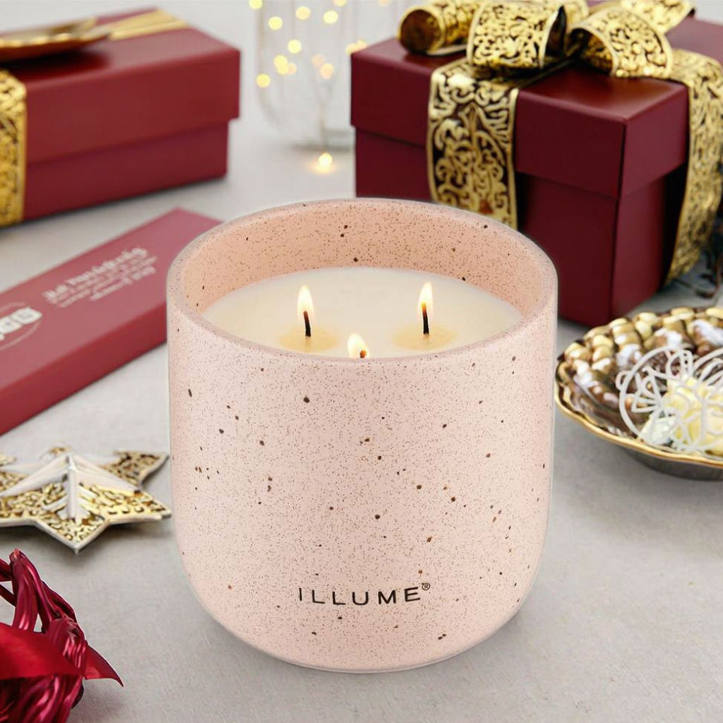 AIKUN Smokeless Aromatherapy Wax Label Personalization Lid Ceramic Scented Candle for Party Favors