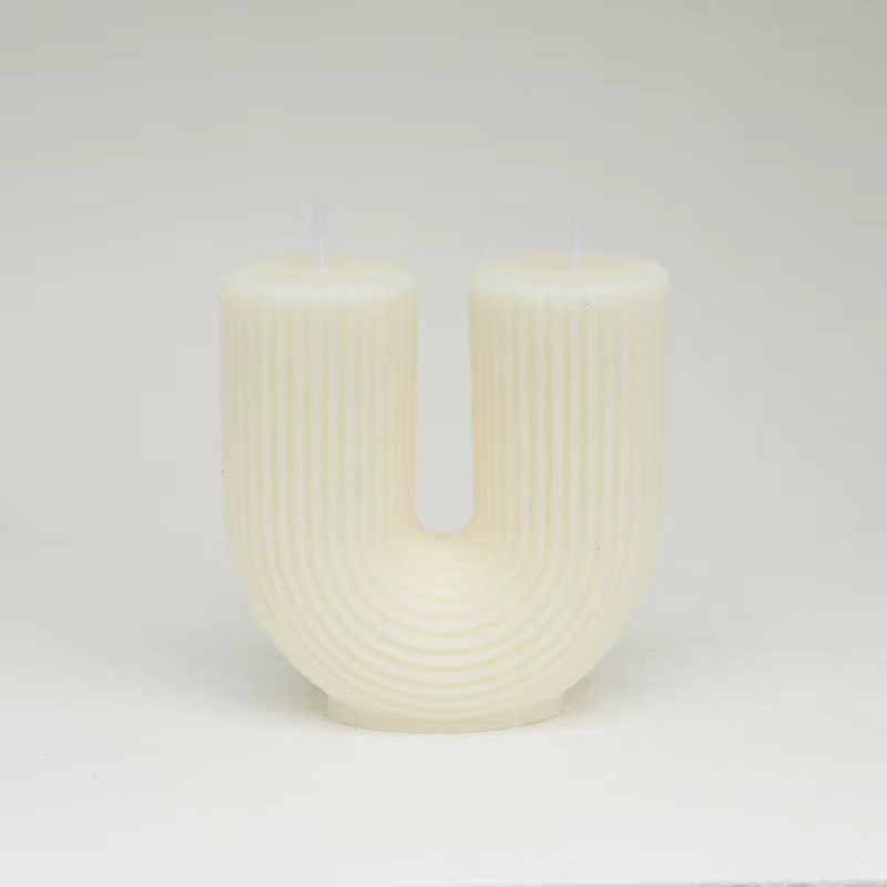 Wholesale Customization Modern Striped Home Decor Gifts Soy Wax Aromatherapy Personalized Scented Candles