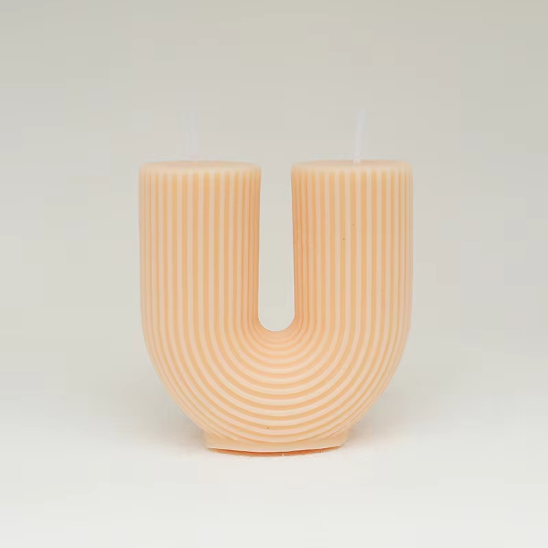 Wholesale Customization Modern Striped Home Decor Gifts Soy Wax Aromatherapy Personalized Scented Candles