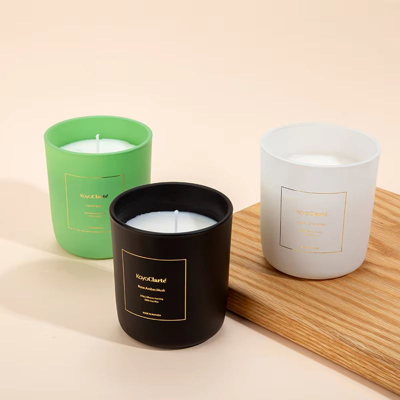 Luxury Custom Home Decoration Natural Soy Fragrance Soy Wax Large Capacity With Wooden Cover Scented Candles 