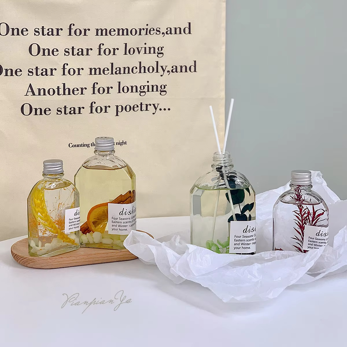Aikun Ceremony Luminous Aromatherapy Without Fire Eternal Flower Fragrance Home Indoor Perfume Fresh Air Creative Decoration