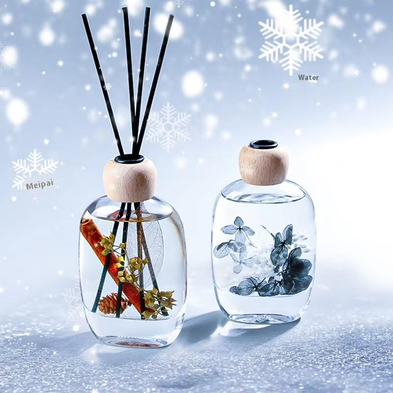 AIKUN Factory Wholesale Luxury Aromatherapy Indoor Fireless Gift Box Set Long-Lasting Fragrance Flower Tree Planet Glass Bottle