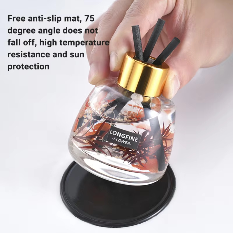 120ml Car Fragrance Accessories Car Accessories Perfume Purifying Air Freshener Deodorant Dried Flower Flameless Fragrance