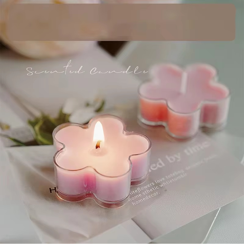 Aikun New Design Natural Soybean Oil Extraction Gift Set For Home Romantic Small Flower Aromatherapy Candles