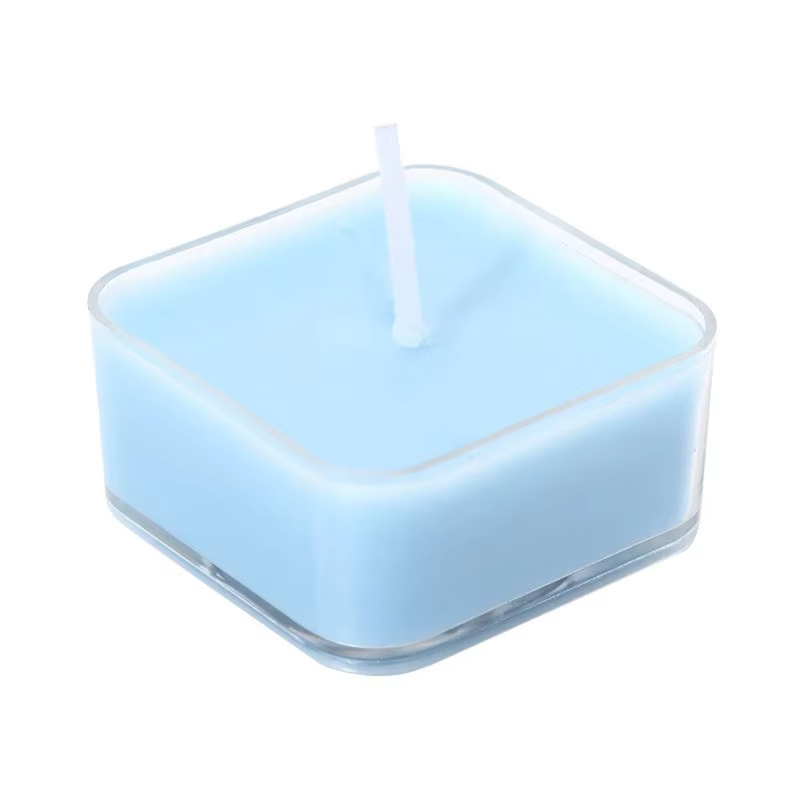AIKUN Manufacturers Direct Sales Multicolored Square Tea Wax Lights Beautiful Smokeless Scented Tea Lights 12 Sets