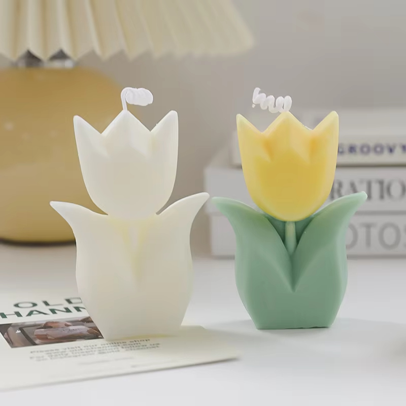 Tulip Flower Shape Scented Aromatic Candle Wedding Gift Party Home Decoration Candles