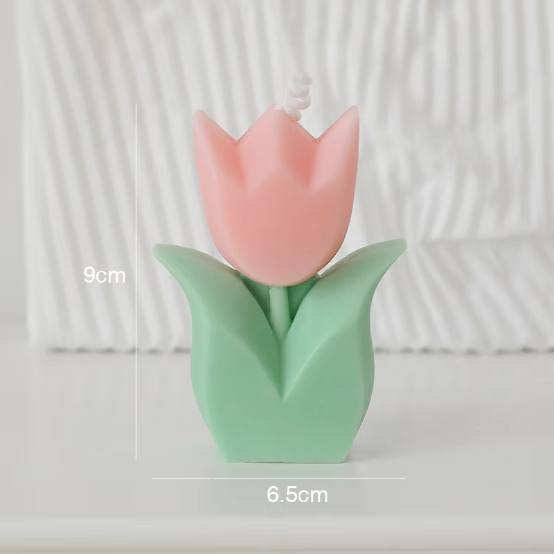 Tulip Flower Shape Scented Aromatic Candle Wedding Gift Party Home Decoration Candles