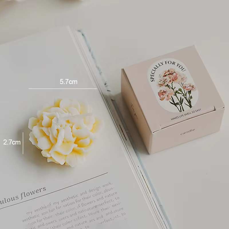 Wholesale Handmade Carnation Gifts Women\'s Day Souvenirs Fragrance Simulation Flowers Scented Candles