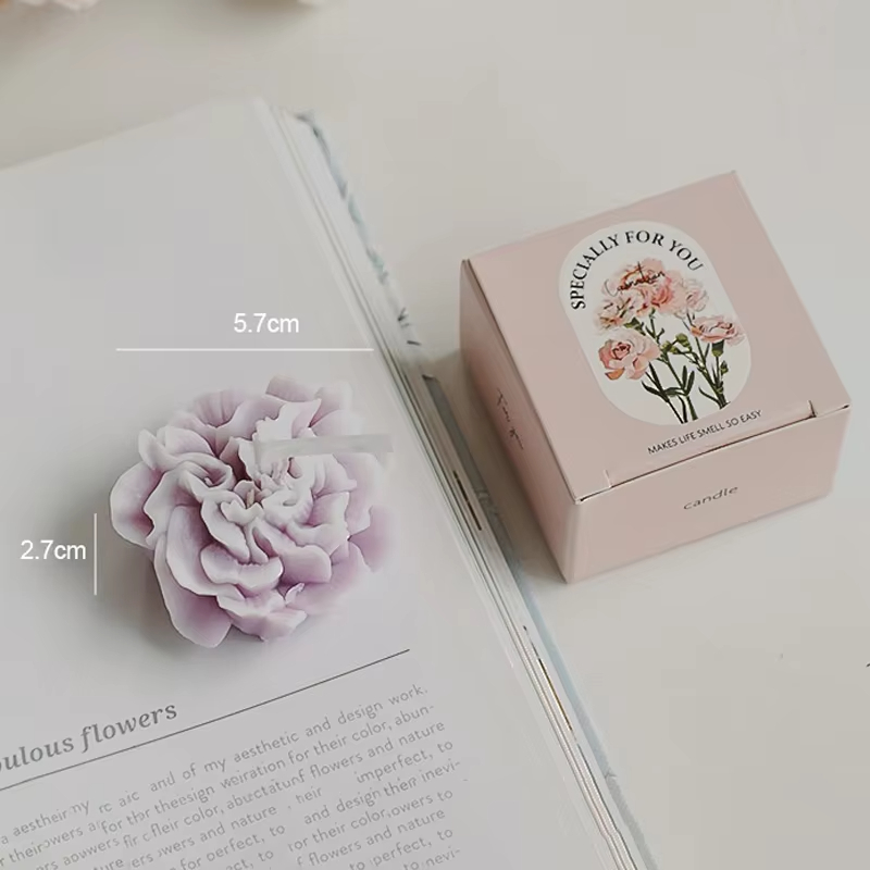 Wholesale Handmade Carnation Gifts Women\'s Day Souvenirs Fragrance Simulation Flowers Scented Candles