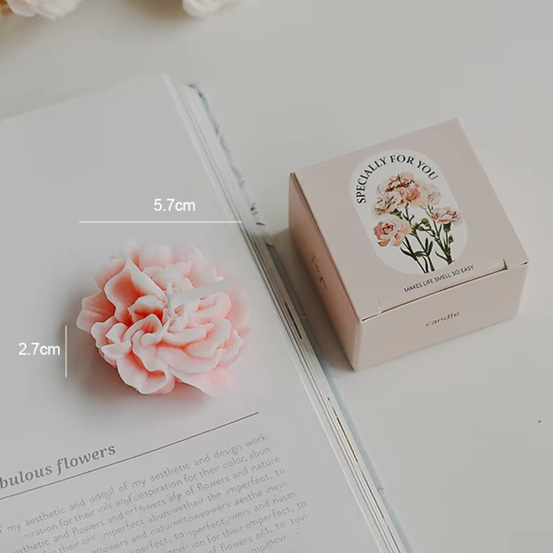 Wholesale Handmade Carnation Gifts Women\'s Day Souvenirs Fragrance Simulation Flowers Scented Candles