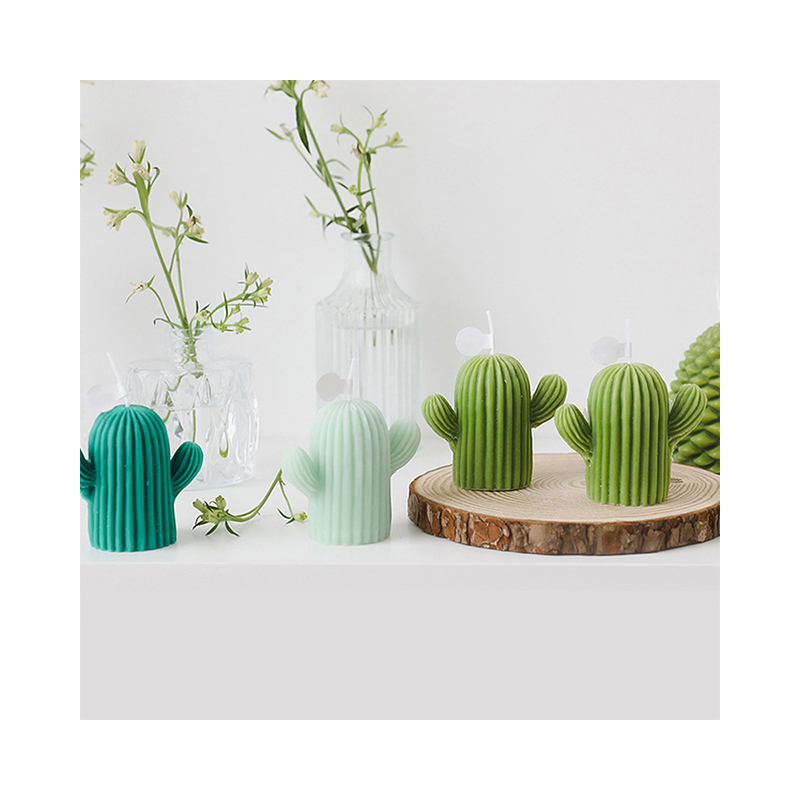 Cactus Scented Paraffin Candles Smell Good Wedding Birthday Party Gift Photo Props Decorative Scented Candles