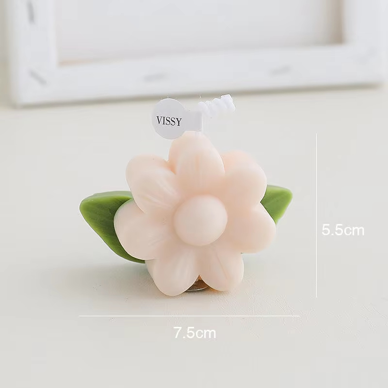 Cute Valentines Gift Flower Shaped Scented Candle Home Decor Soy Wax Candle