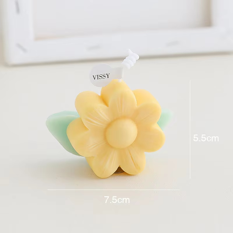 Cute Valentines Gift Flower Shaped Scented Candle Home Decor Soy Wax Candle