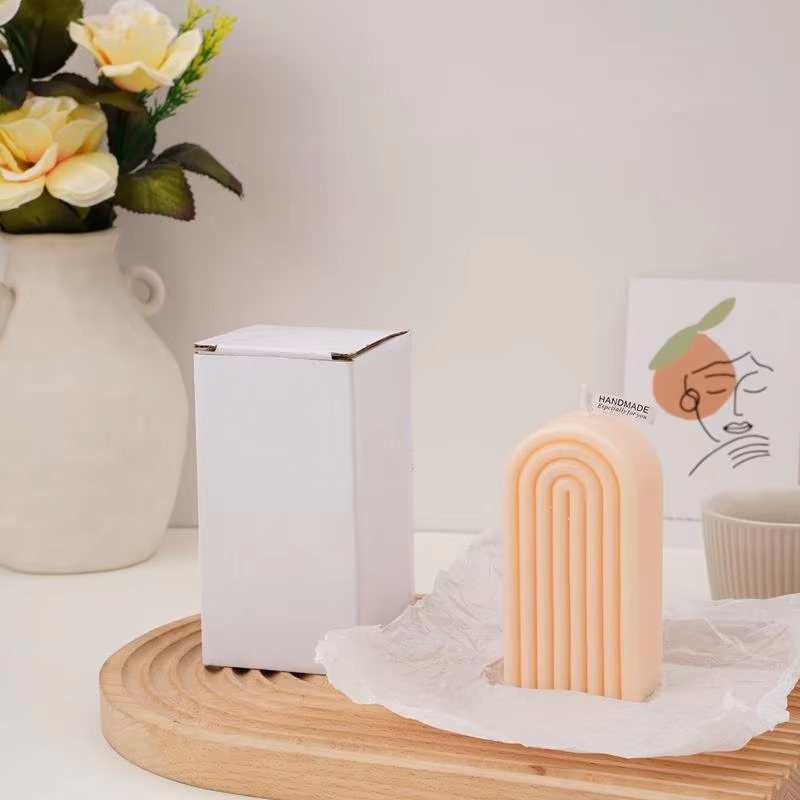 Rainbow Arch Handmade Craft Aromatherapy Candle Home Decorative Scented Soy Wax Candles