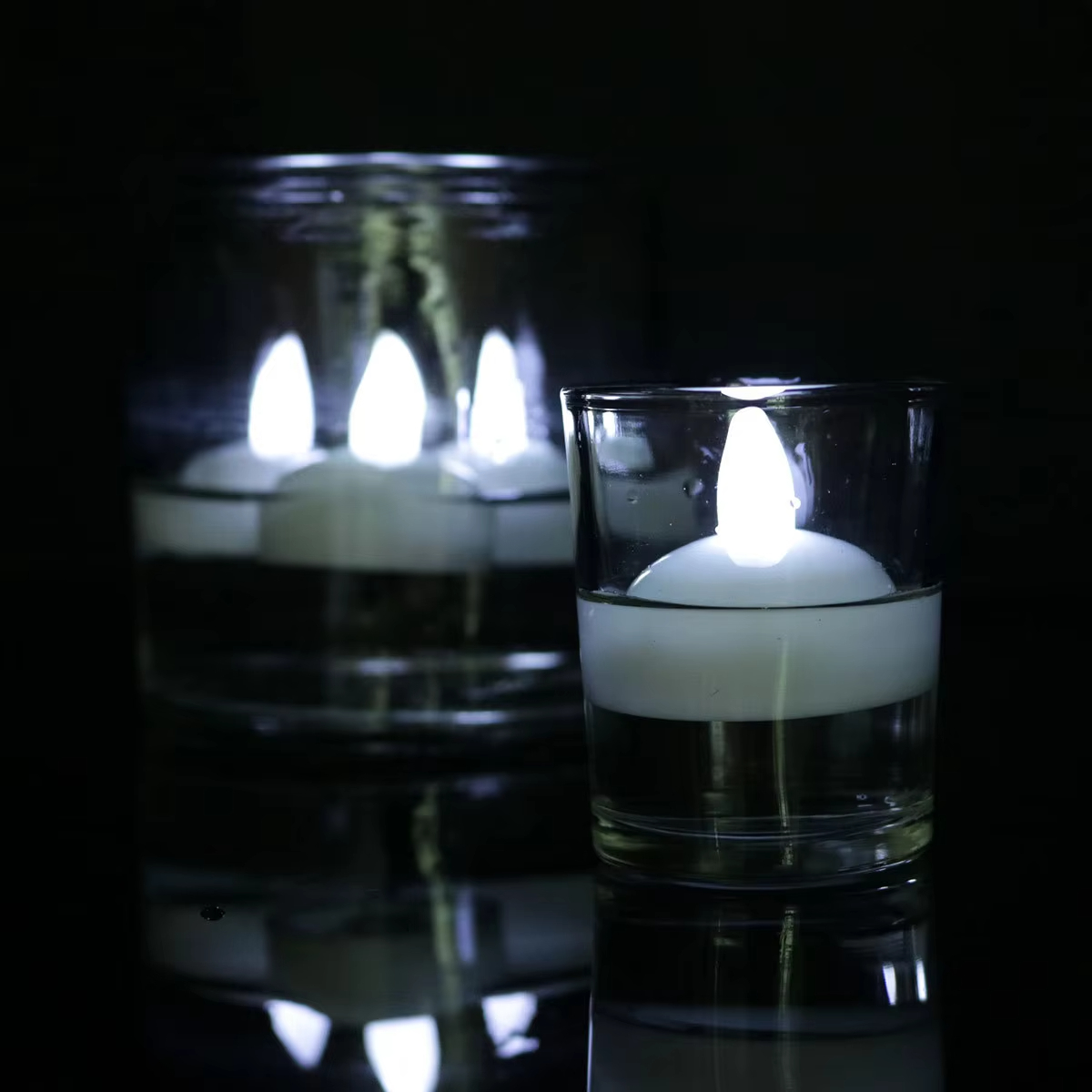 Multicolor Waterproof Flameless Floating Tealight Wedding Party Decor Warm White Battery Flickering Led Tea Lights Candles