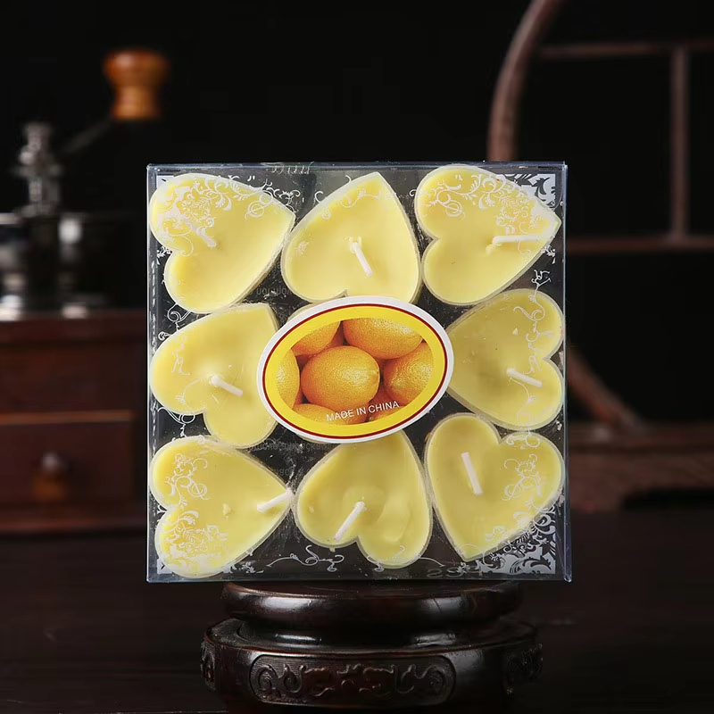 Valentine Romantic Love Heart-Shaped Smokeless Sweet Scented Candles for Valentine\'s Day Wedding Party Decoration Gift