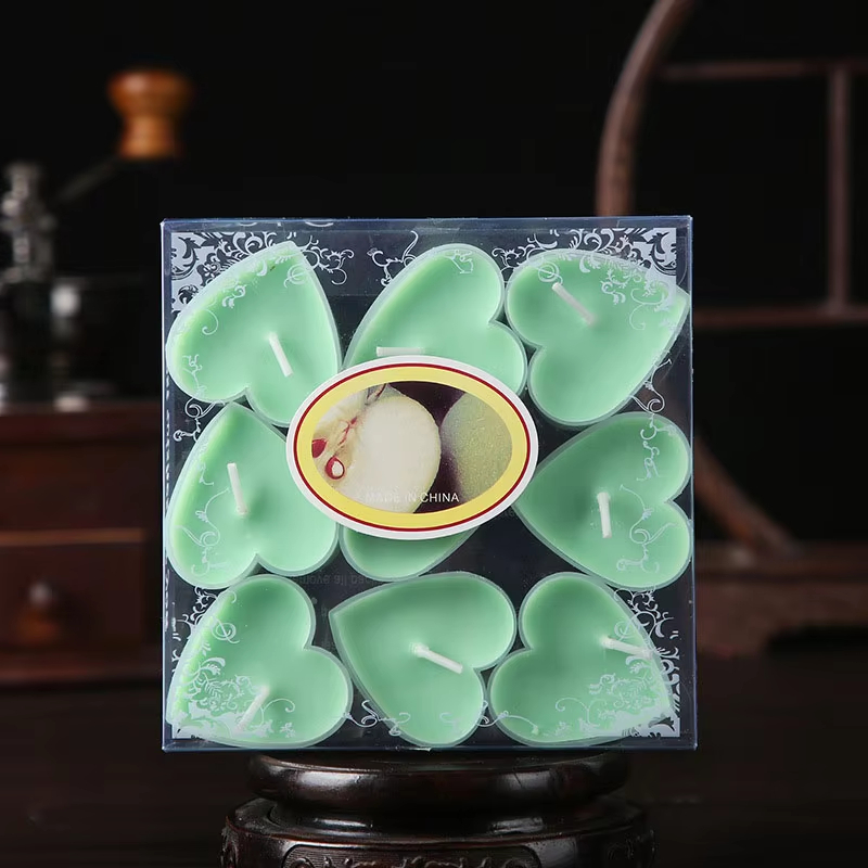 Valentine Romantic Love Heart-Shaped Smokeless Sweet Scented Candles for Valentine\'s Day Wedding Party Decoration Gift