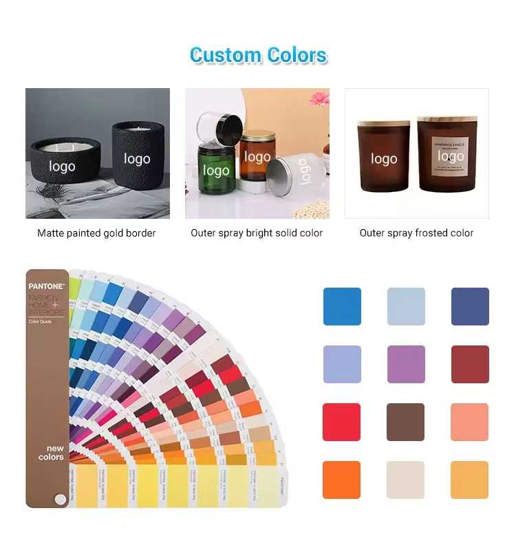 AIKUN Custom Logo Aromatherapy Scented Luxury Packaging Rigid Paper Frosted Glass Fragrance Soy Wax Candle Gift Box