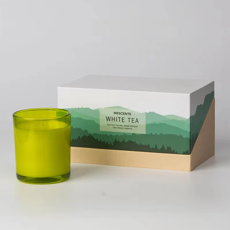 Aikun Customized Handmade Aromatic Candles New Fashionable Luxurious Soy Wax Fragrance Candle Set Glass Jar