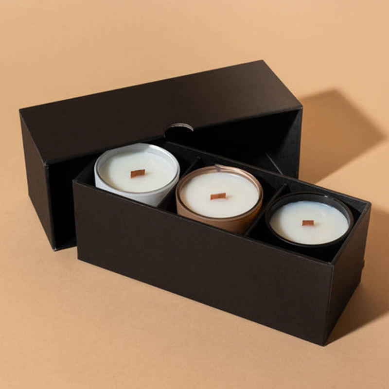 AIKUN Hot Selling Custom Home Decoration Fragrance Candles Design Luxury Frosted Glass Wax 3 in 1 Scented Candle