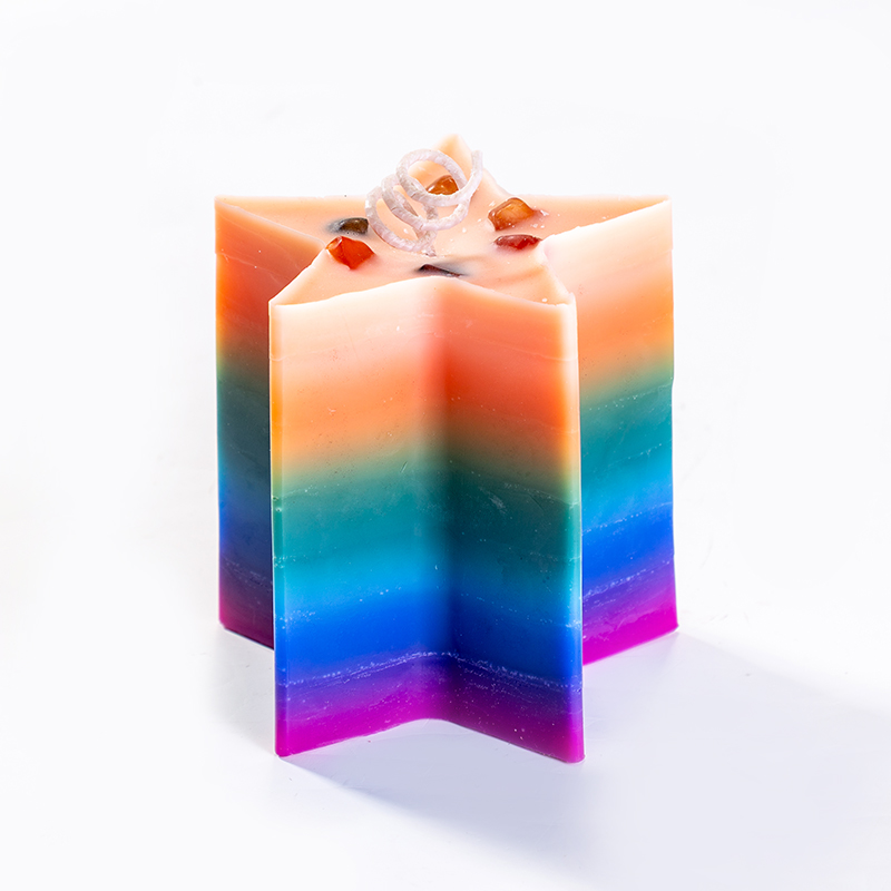 Aikun Colorful Pentagram Unique Artistic High Quality Indoor Decor Custom Made Wholesaler Scented Candles