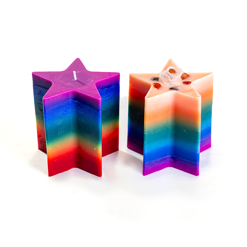 Aikun Colorful Pentagram Unique Artistic High Quality Indoor Decor Custom Made Wholesaler Scented Candles