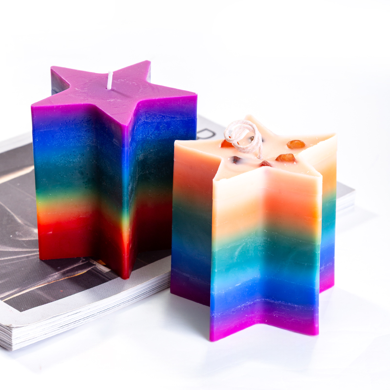 Aikun Colorful Pentagram Unique Artistic High Quality Indoor Decor Custom Made Wholesaler Scented Candles