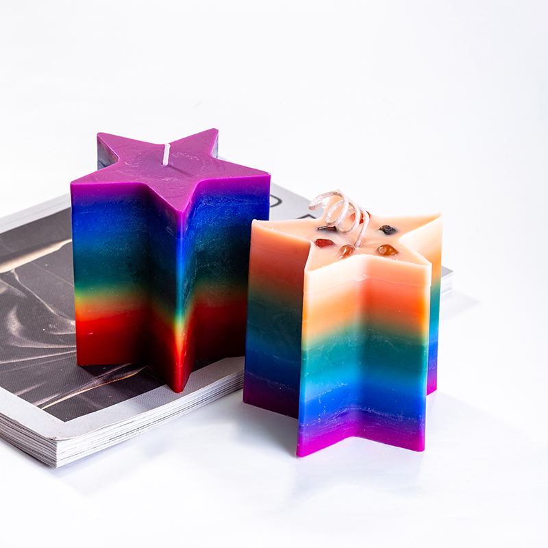 Aikun Colorful Pentagram Unique Artistic High Quality Indoor Decor Custom Made Wholesaler Scented Candles