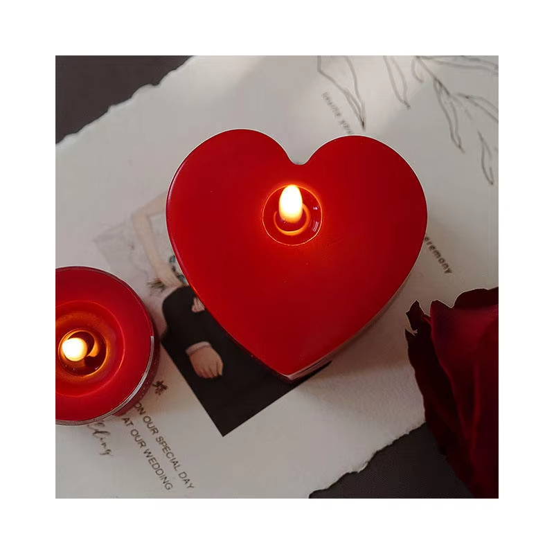 Smokeless Romantic Heart Shaped Scented Candle Gift Set Valentine\'s Day Aromatherapy Soy Wax Wedding Candles