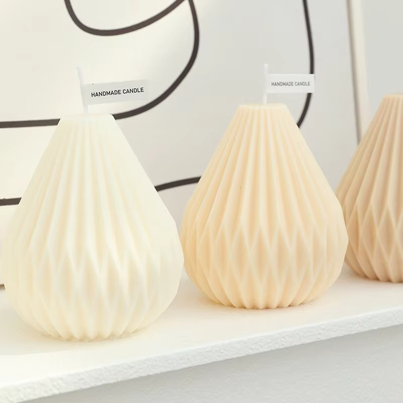 Ins Luxury Modern Home Decor Art Geometric Fragrance Candles Soy Wax Perfume Scented Striped Candles