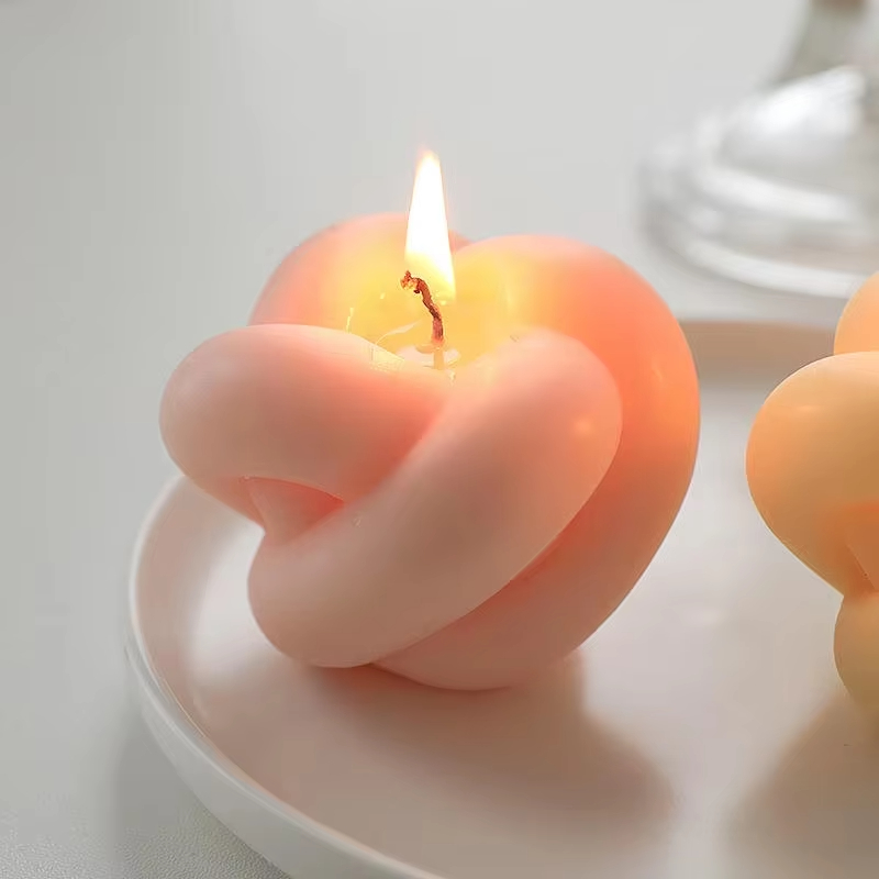 AIKUN Wholesale Creative Cute Twisted Ball Knot Candles Relieve Stress Smokeless Fragrance Decorative Candle