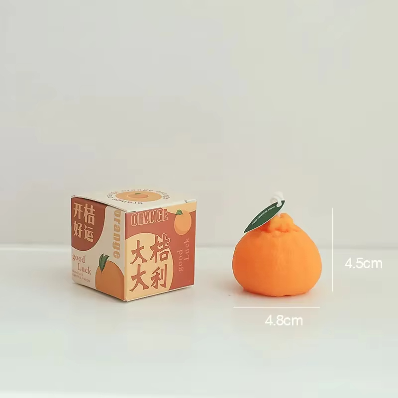 Ugly Orange Scented Candles Home Decoration Accessories Modern Decor Fruits Fragrant Candles Birthday Gifts