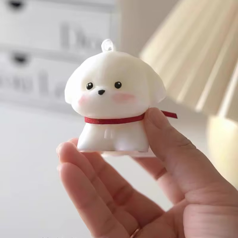 AIKUN Lovely Creative Handmade Home Fragrance Scented Candle Puppy Shape Wax Fragrance Cute Hand Gift Candle
